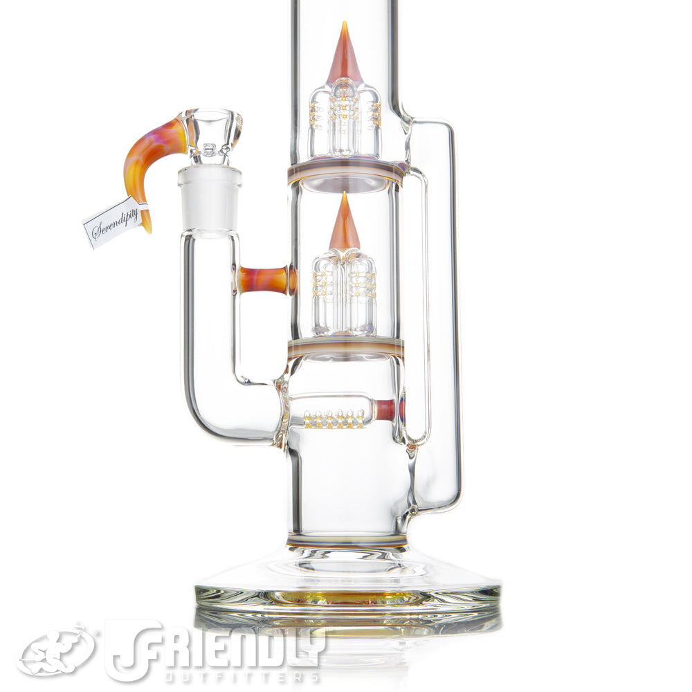 Sovereignty Glass Downgrid Stemline to Inv.4/Inv.4 Treecycler w/ Color Seal & Partial Serendipity Accents