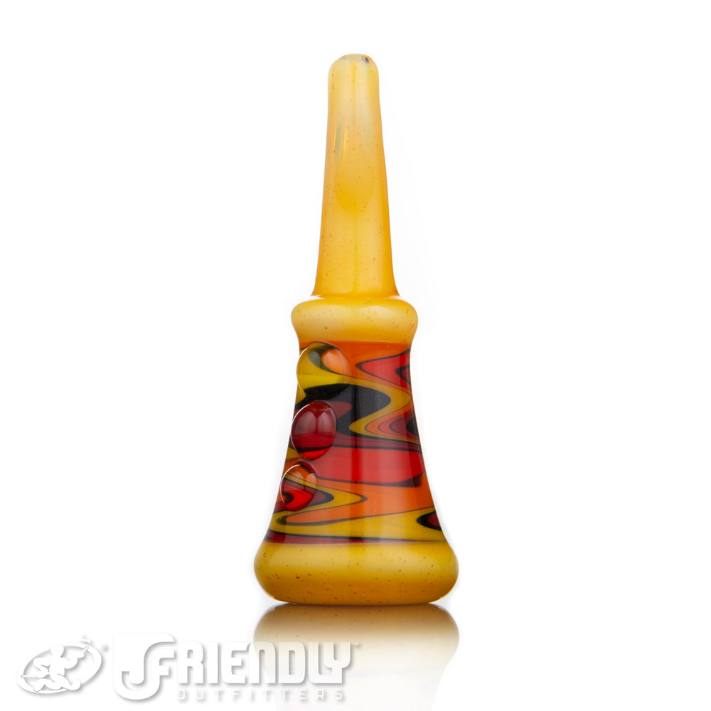 Fat Bottom Glass Yellow and Orange Re WIg Chillum