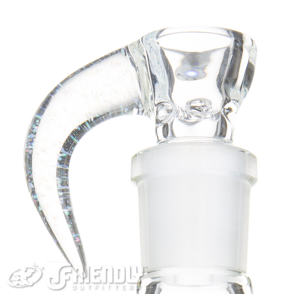 Sovereignty Glass Hollow Foot 4 Arm Pillar w/Crushed Opal Accents