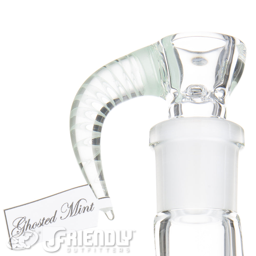 Sovereignty Glass Straight Foot Peyote Pillar w/Ghosted Mint Accents