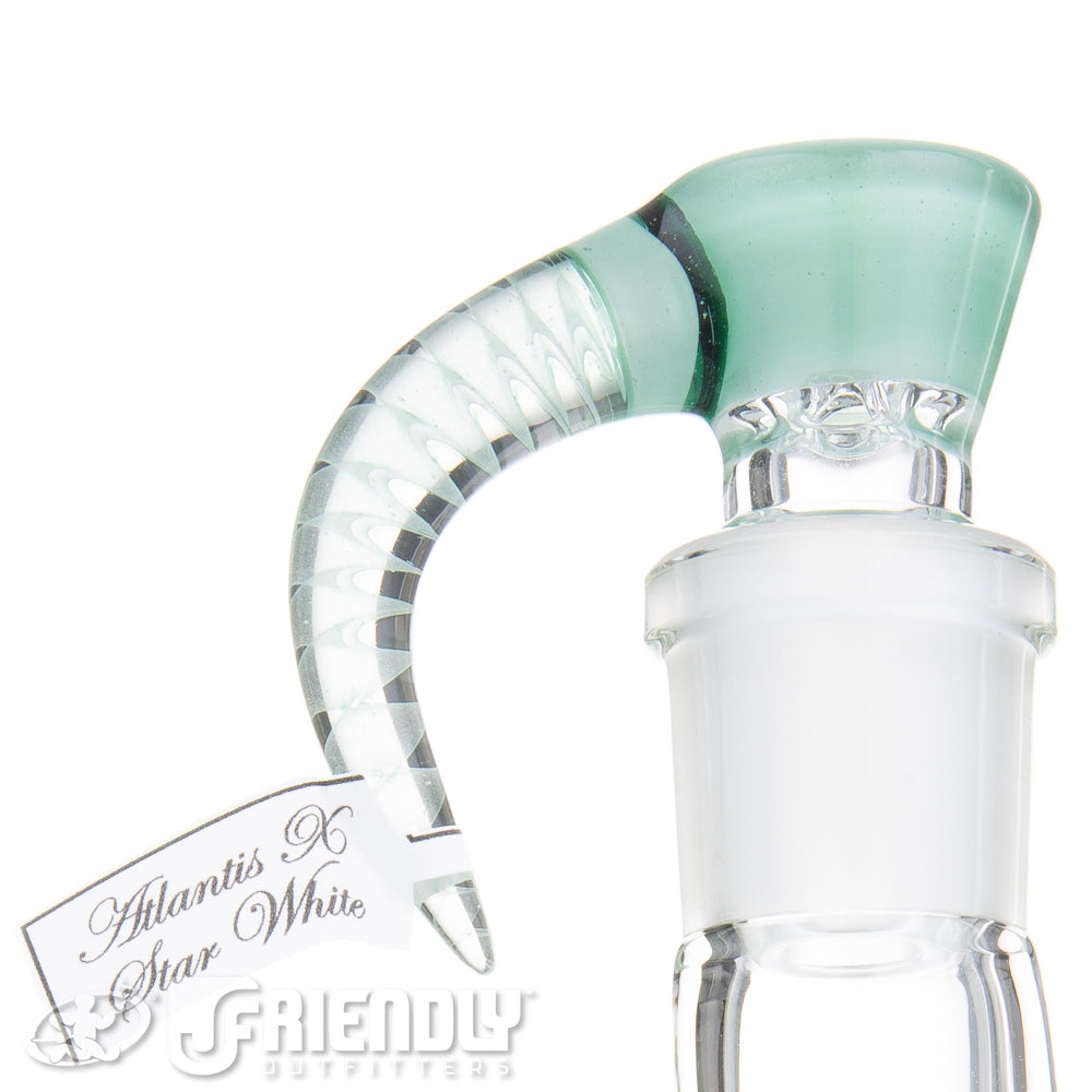 Sovereignty Glass Natty Neck 4 Arm Pillar w/ Cold Work & Full Atlantis x Star White Accents and Seals
