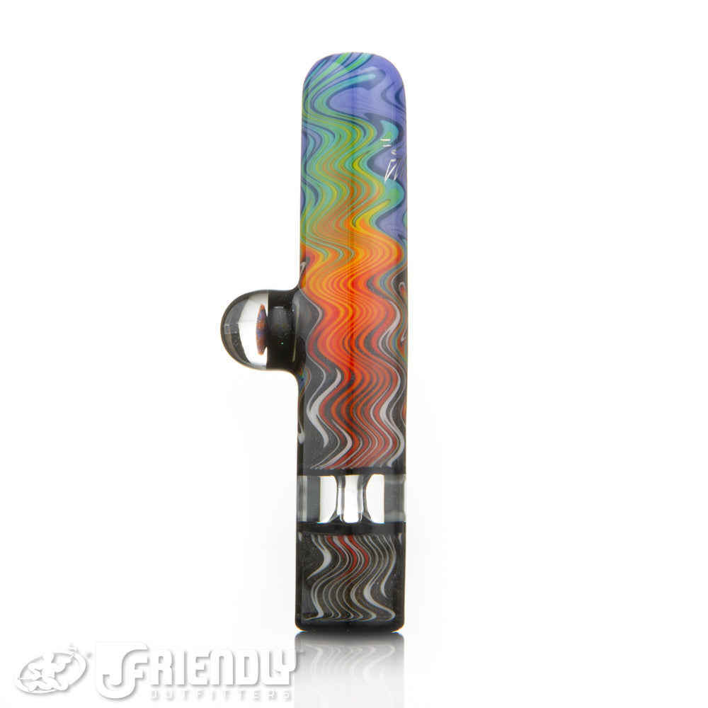 Amar Glass Rainbow Wig Wag Chillum #4