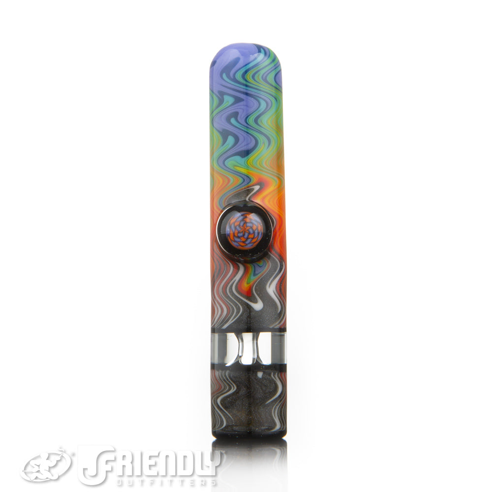 Amar Glass Rainbow Wig Wag Chillum #4