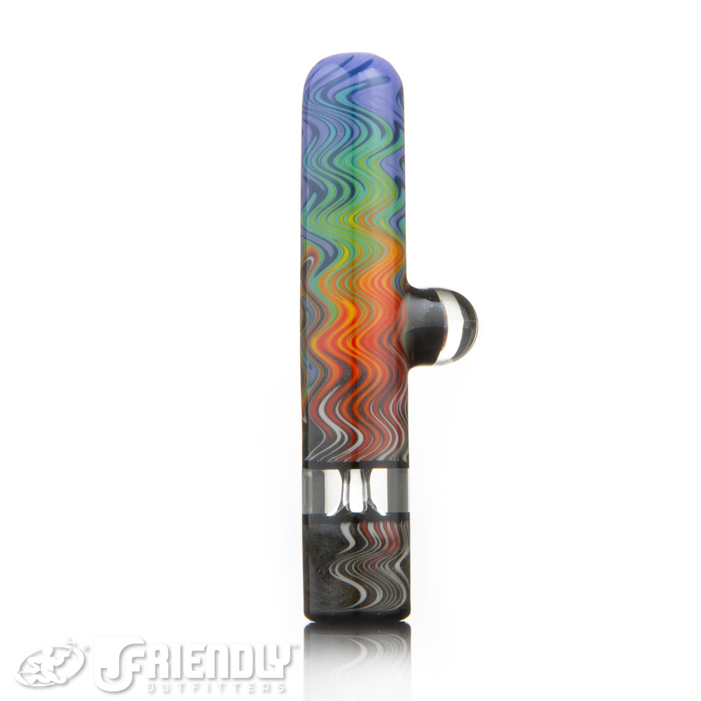 Amar Glass Rainbow Wig Wag Chillum #4