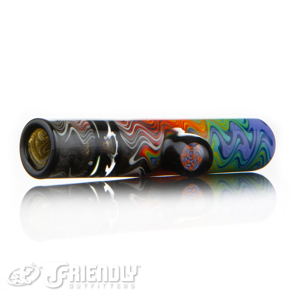 Amar Glass Rainbow Wig Wag Chillum #4