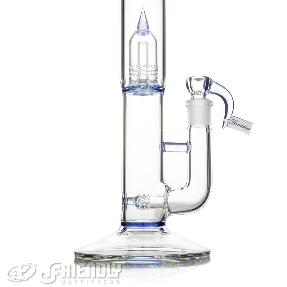 Sovereignty Glass Mini Grid Dome 16mm 3Cut 360 Stemline w/ Partial Firewater Accent & Color Seals
