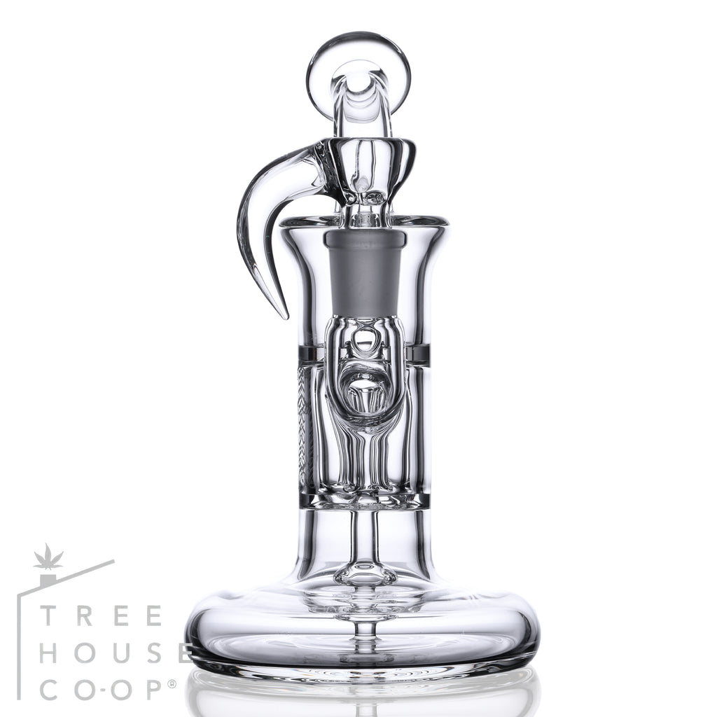 Sovereignty Glass 14mm Hollow Foot Bent Neck Mini Pillar