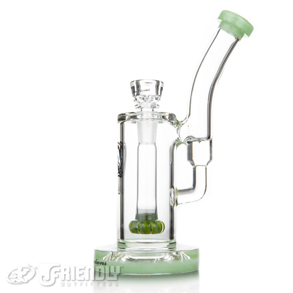 C2 Custom Creations 14mm Shower Head Bubbler w/Lime Lips and Perc