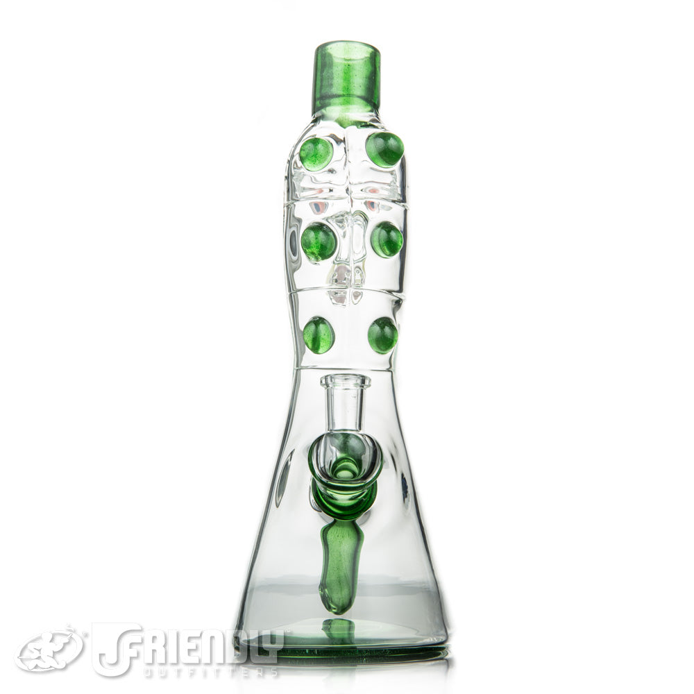 Aaron U Glass 10mm Green Clear Gator Jammer