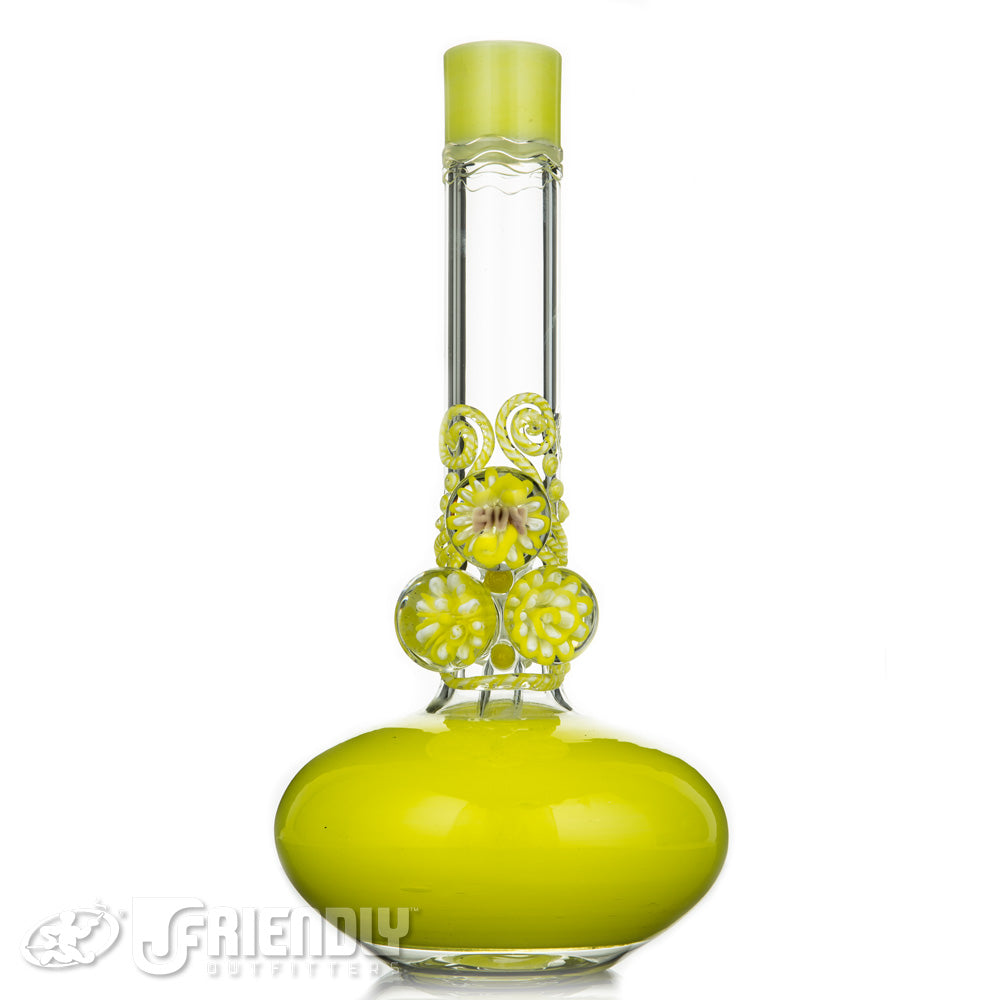 HVY Glass Mini BHC Tag w/Yellow Accents