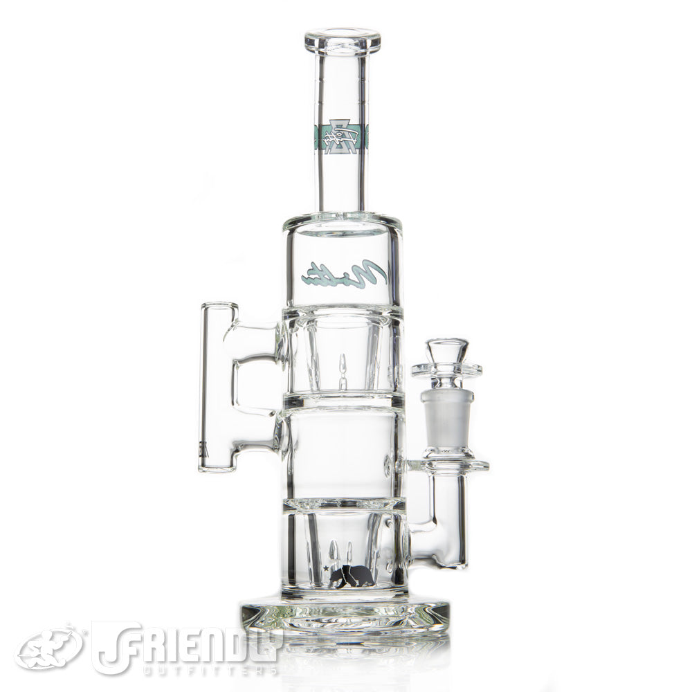 Moltn Glass 50 Double GZR Bubbler w/ Green Label