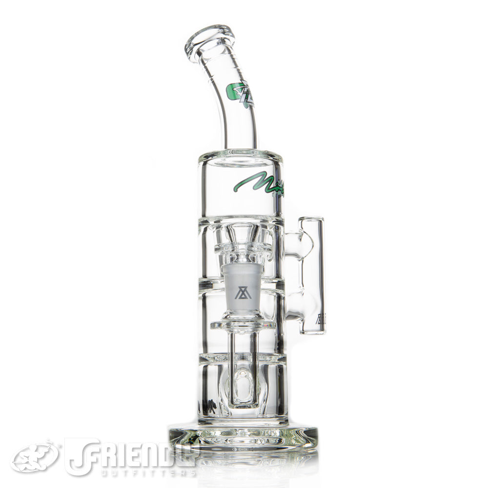 Moltn Glass 50 Double GZR Bubbler w/ Green Label