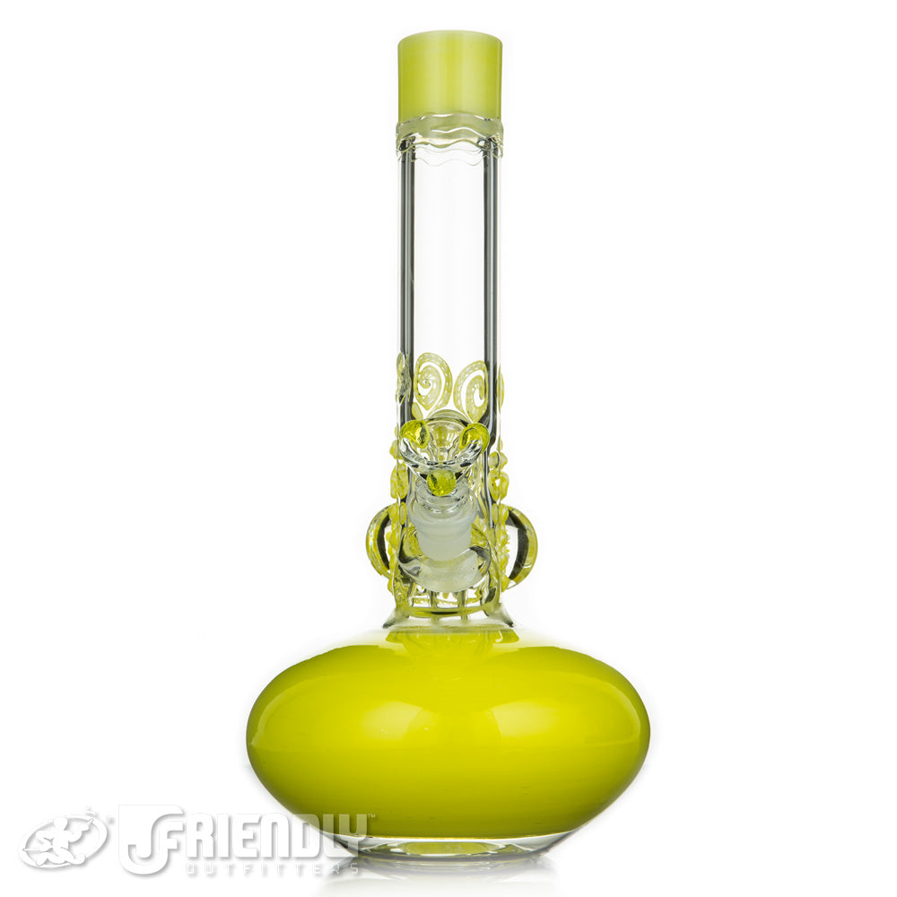 HVY Glass Mini BHC Tag w/Yellow Accents