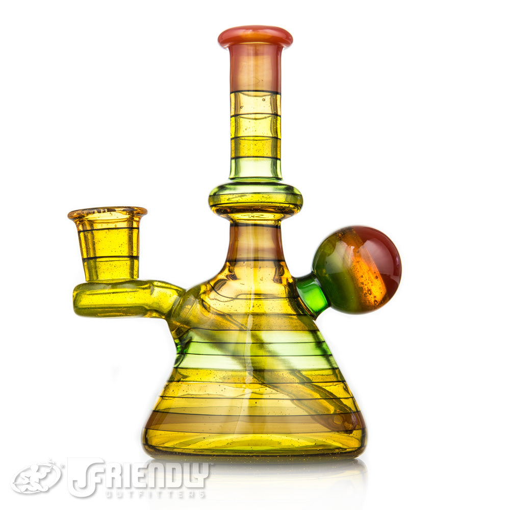 Rone Glass 14mm Red Yellow and Green Encalmo MiniTube