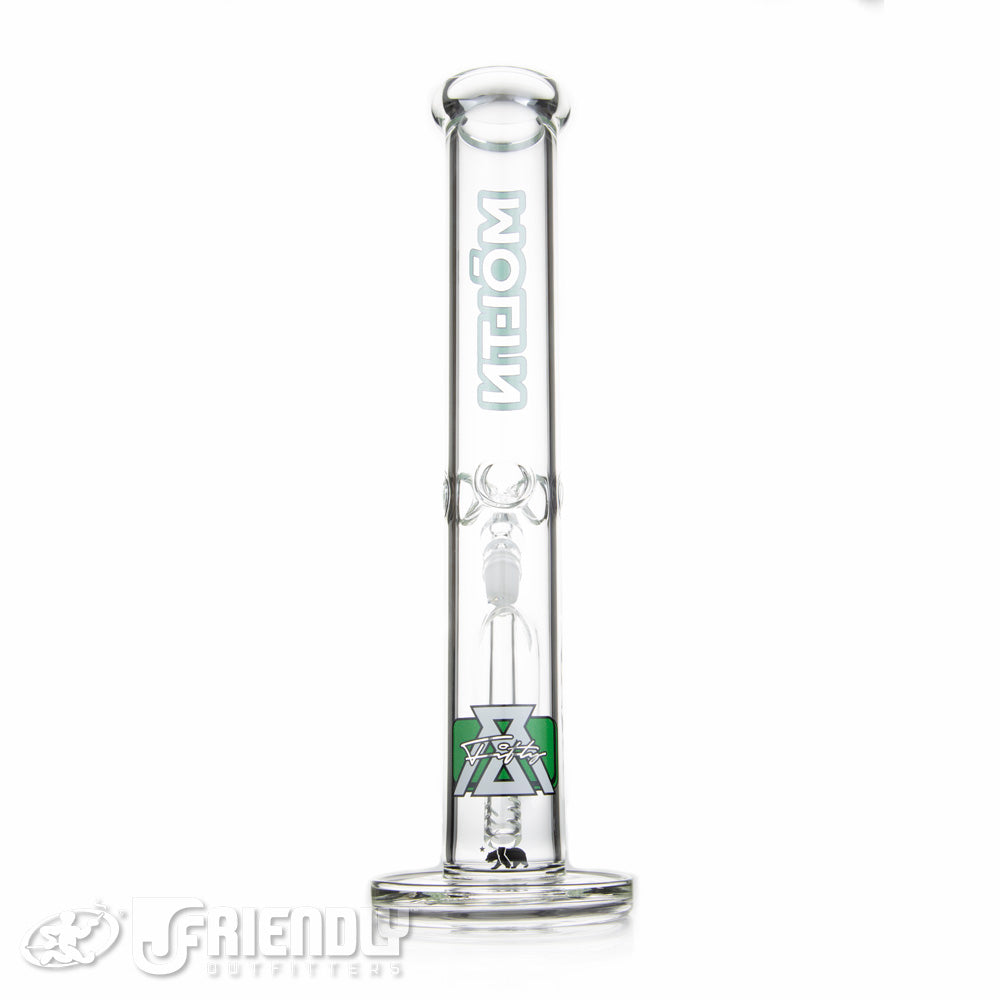 Moltn Glass 14" Straight Tube w/Green Label