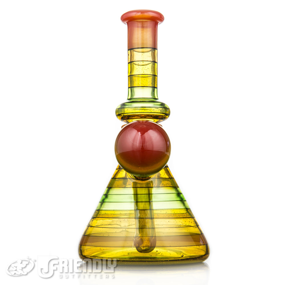 Rone Glass 14mm Red Yellow and Green Encalmo MiniTube
