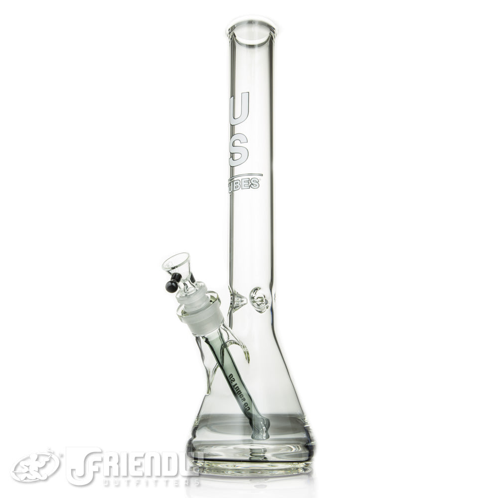 US Tubes 18" Beaker 55 w/Grey Accents and 24mm Joint