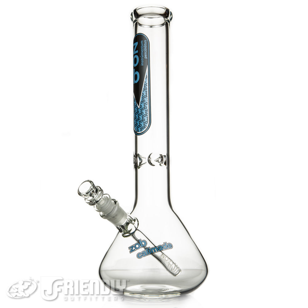 ZOB Glass OG 14" Beaker w/Blue and Black Logo