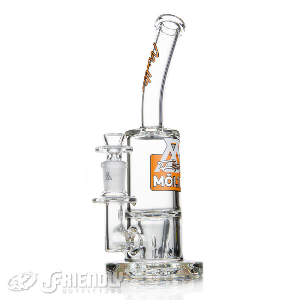 Moltn Glass 50 Medium GZR Bubbbler w/Orange Label