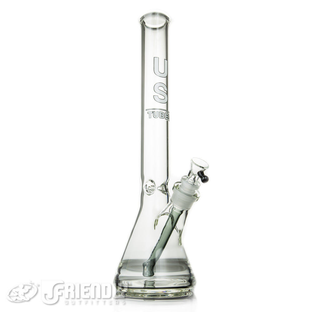 US Tubes 18" Beaker 55 w/Grey Accents and 24mm Joint