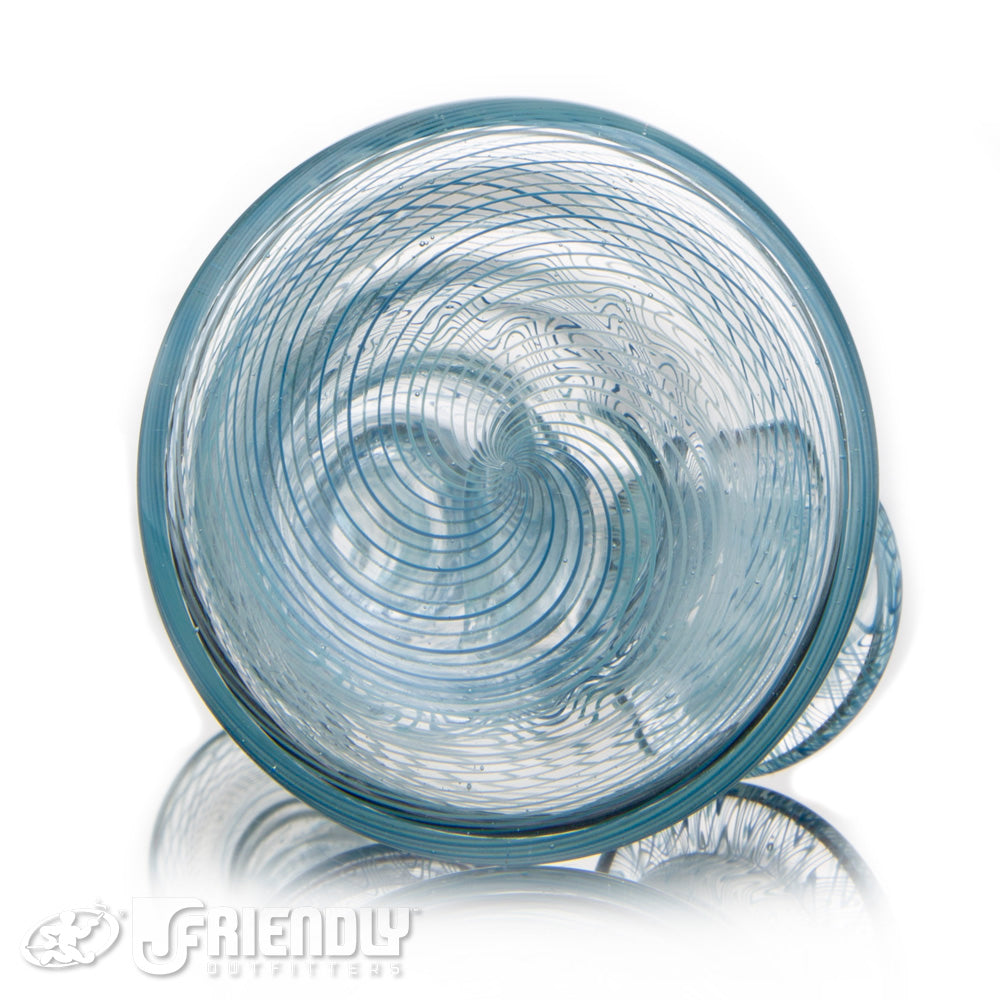 Alex Schmalex 10mm Blue and White Retti UV Reactive Mini Tube