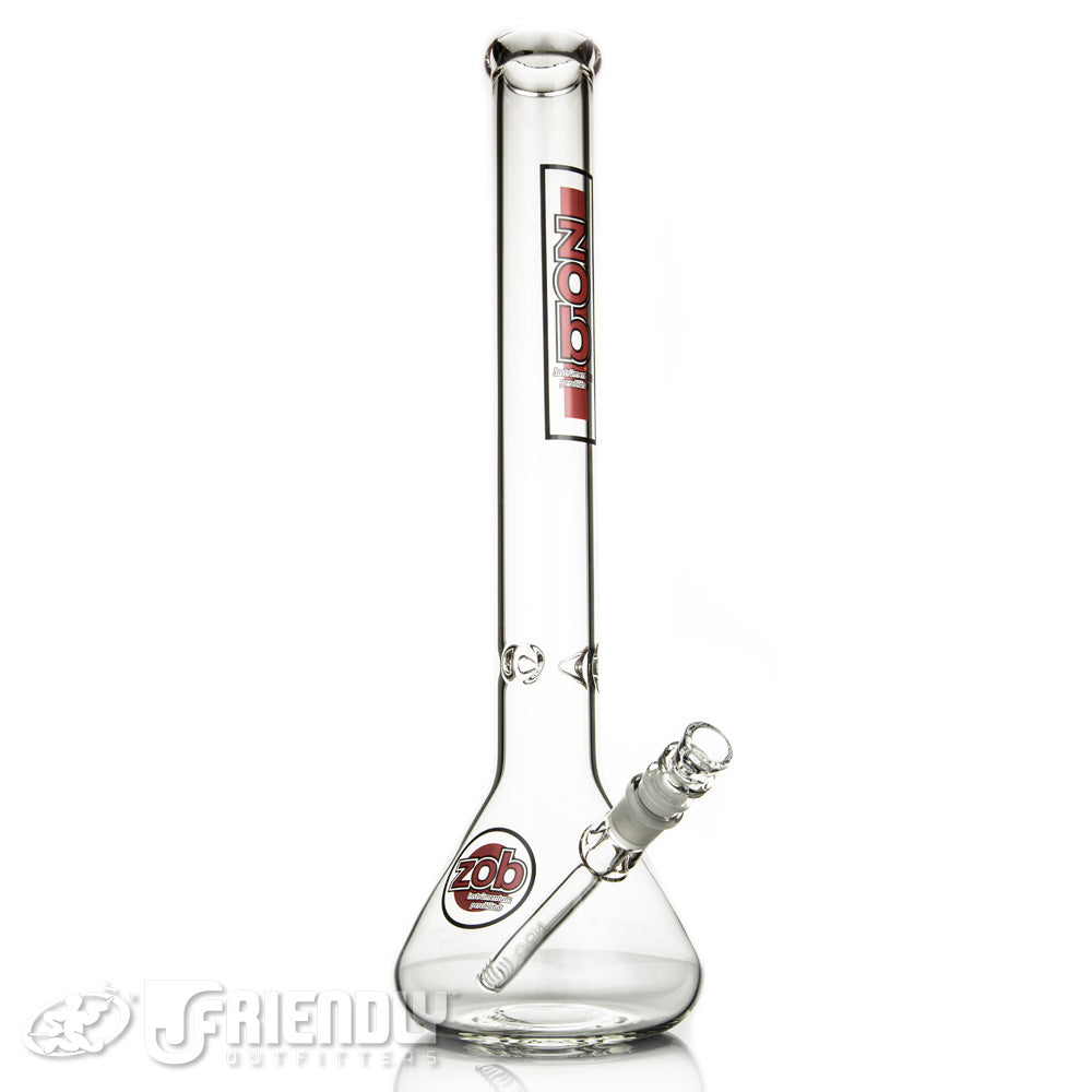 Zob Glass OG 18" Beaker  w/Red and Black Label