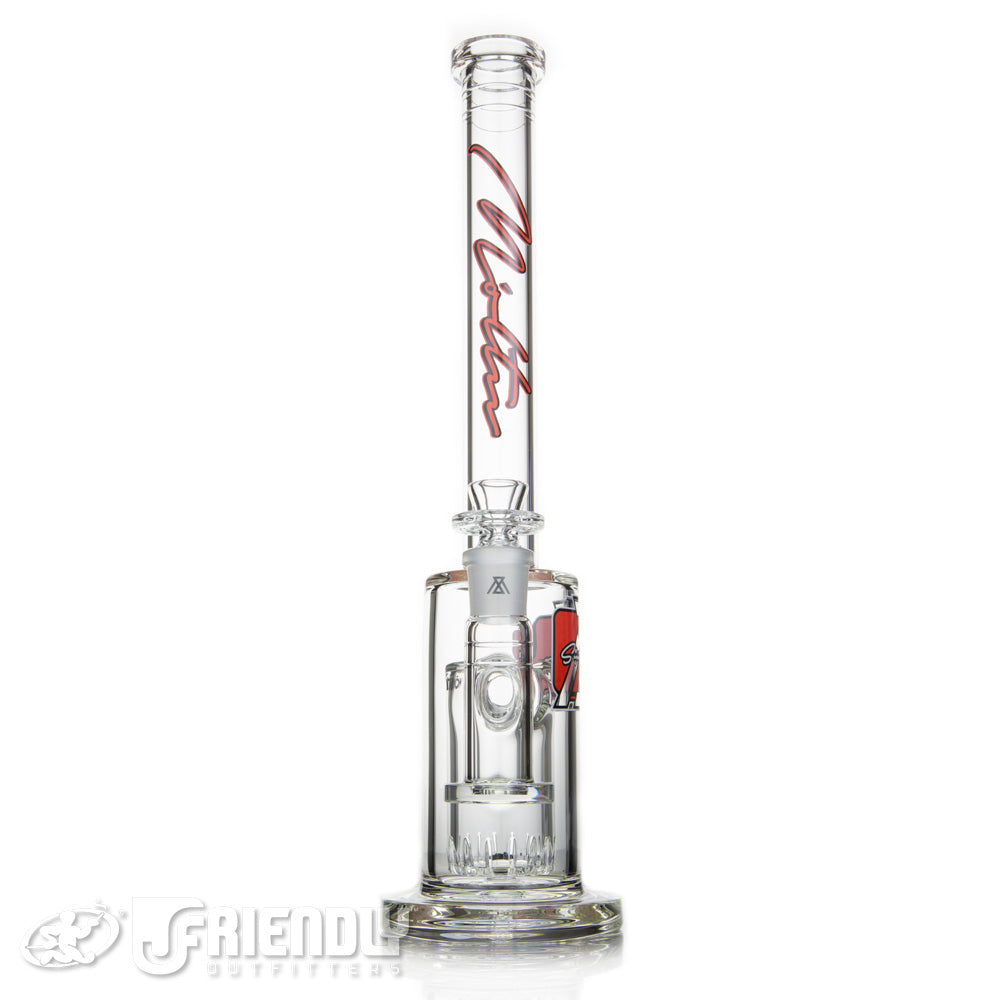 Moltn Glass 65 Short Body Tall Can Perc Tube w/Red Label