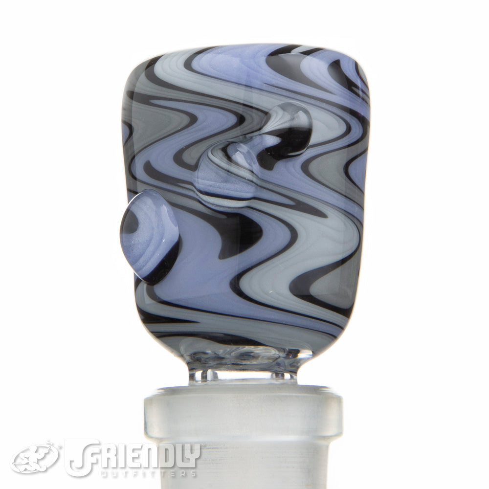Fat Bottom Glass 14mm Grey and Blue ReWig Slide #9