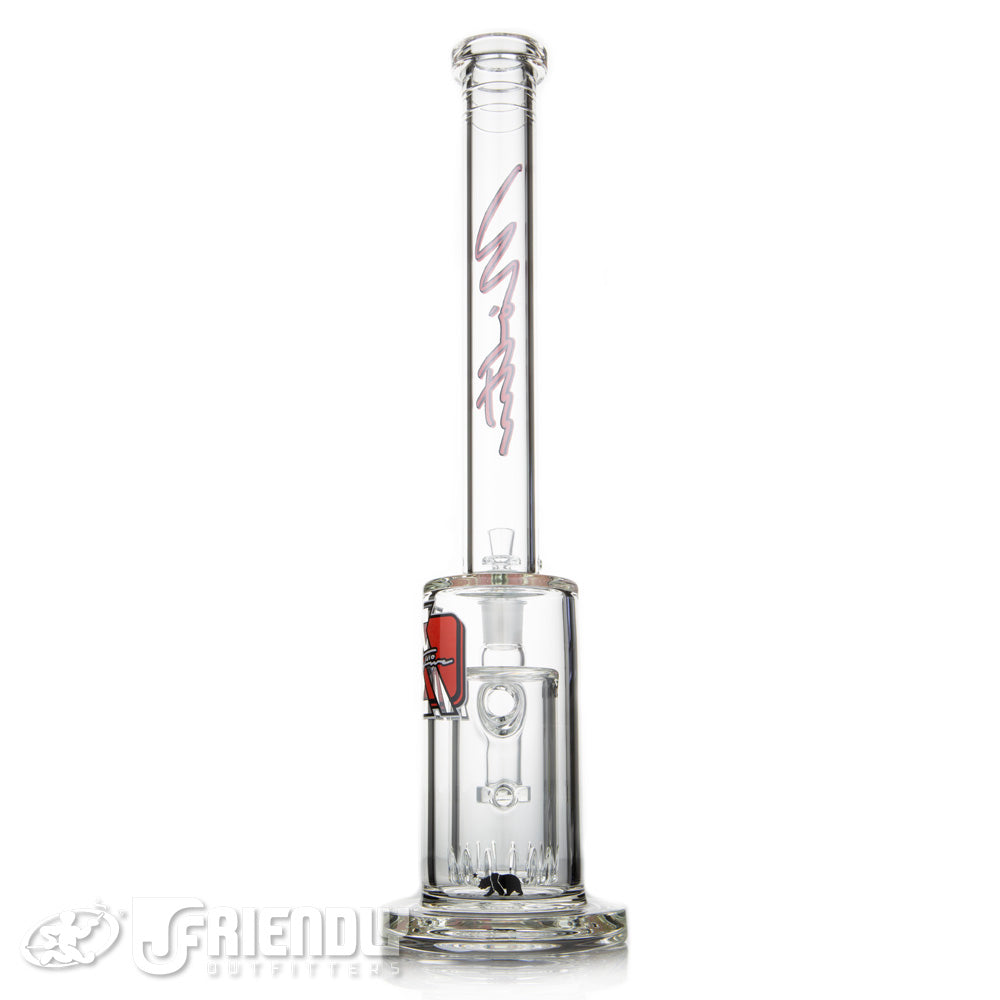 Moltn Glass 65 Short Body Tall Can Perc Tube w/Red Label