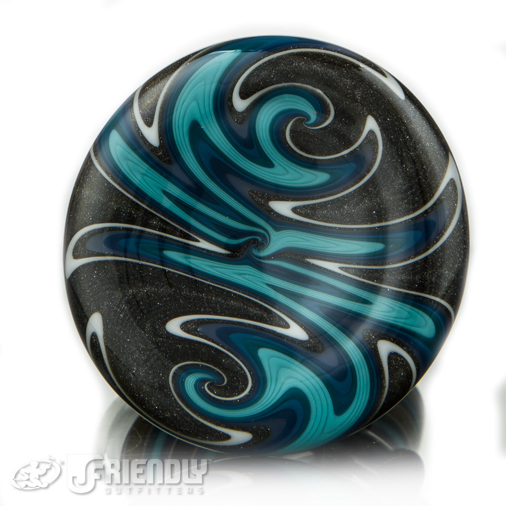 Suzewits Glass 10mm Blue and Steel Minitube