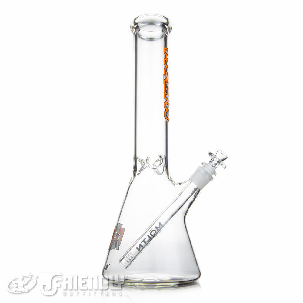 Moltn Glass 14" Beaker w/Orange Label