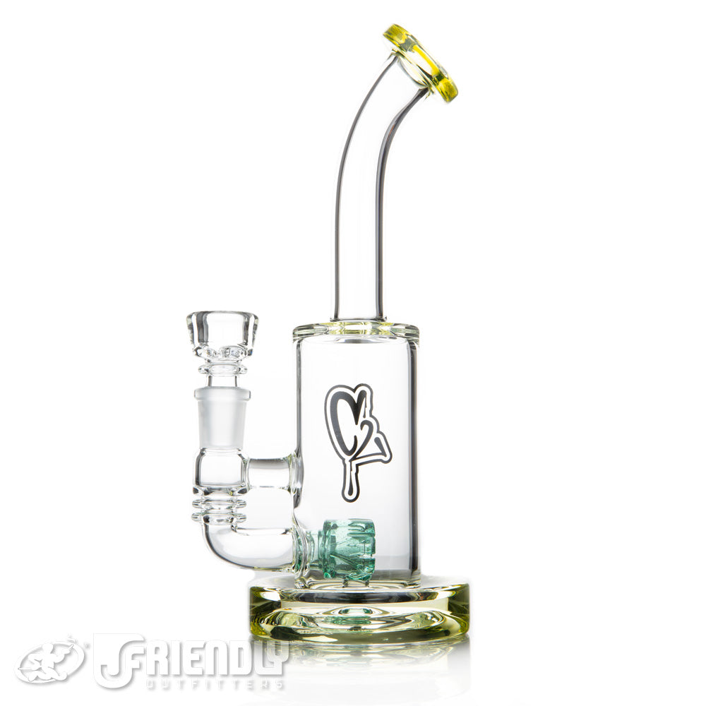 C2 Custom Creations 50mm Daisy Jet Perc w/Green and Yellow Accents