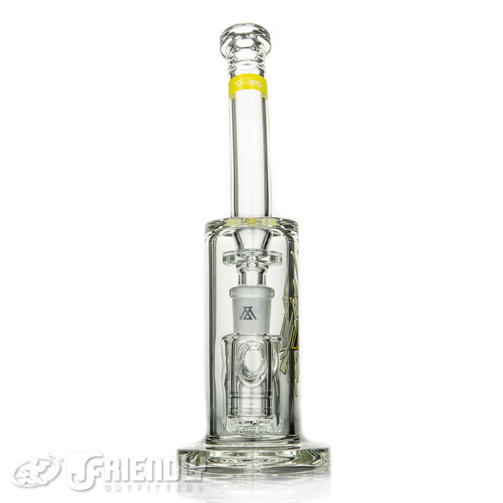 Moltn Glass 50 Medium Can Bubbler w/Yellow Label