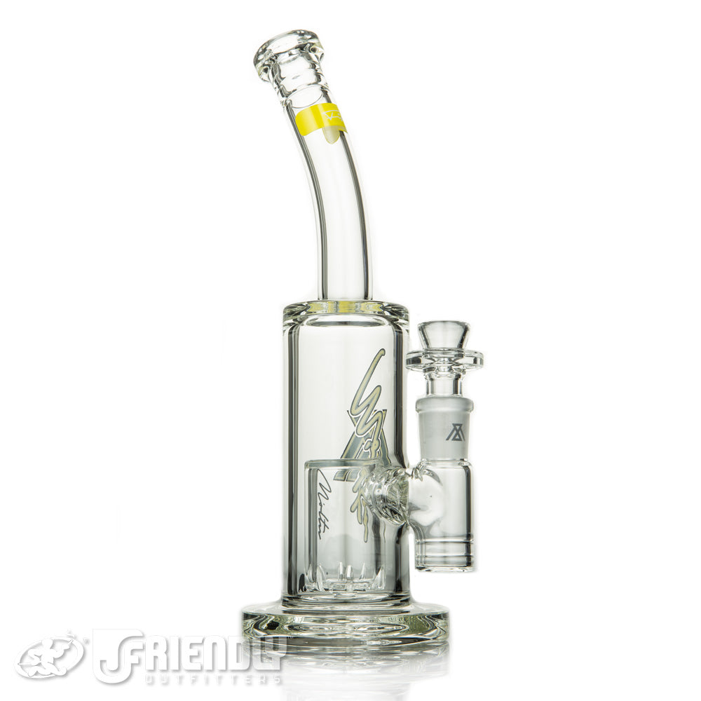 Moltn Glass 50 Medium Can Bubbler w/Yellow Label