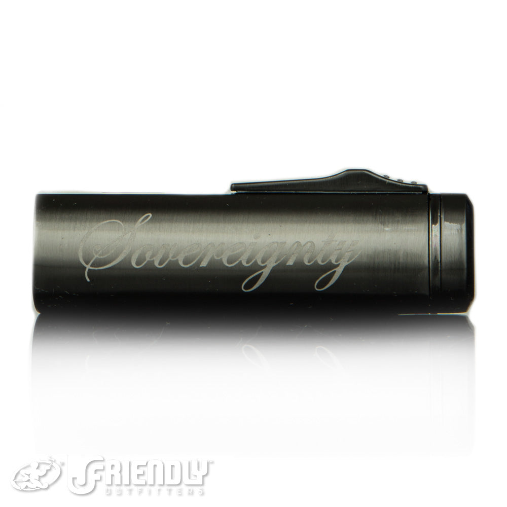 Sovereignty Glass/Vector Vlast Gun Metal Satin Torch Lighter
