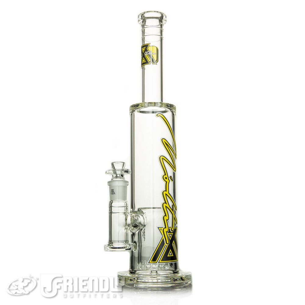 Moltn Glass 65 Tall Can Tube w/Yellow Label