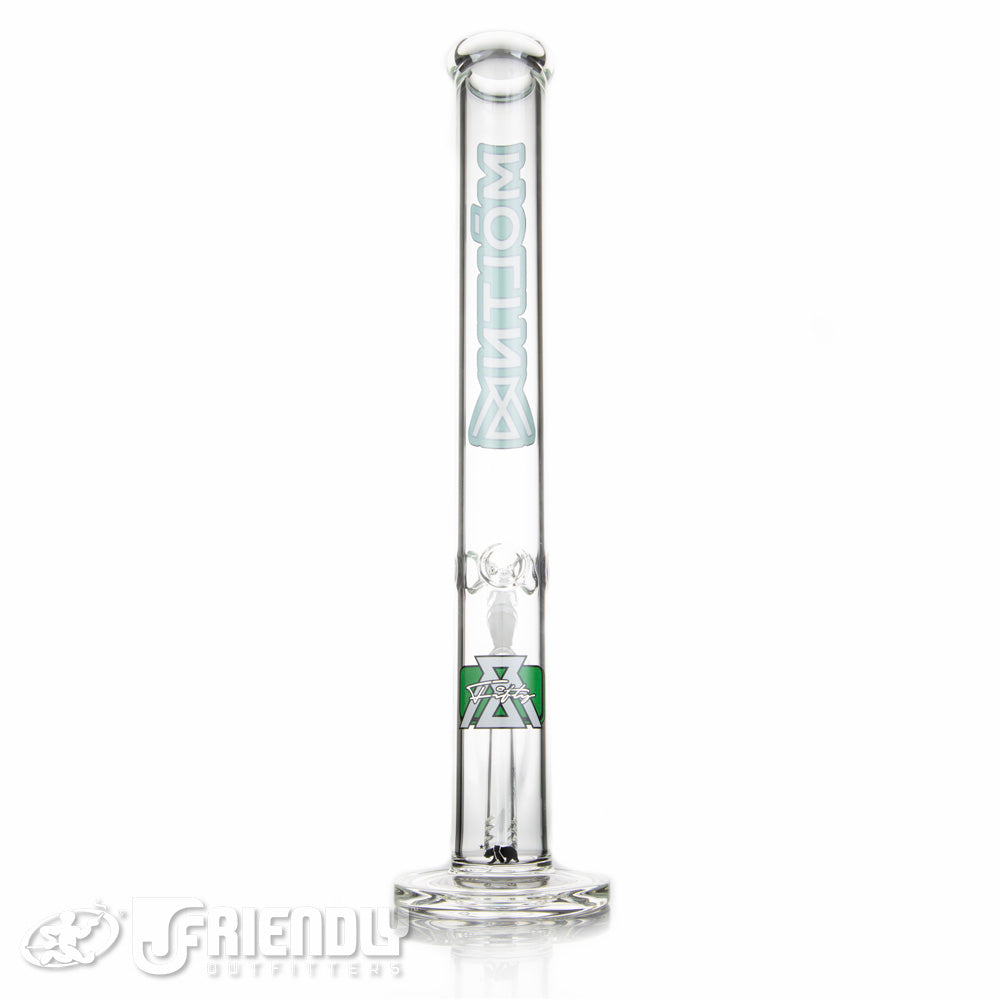 Moltn Glass 18" Straight Tube w/Green Label