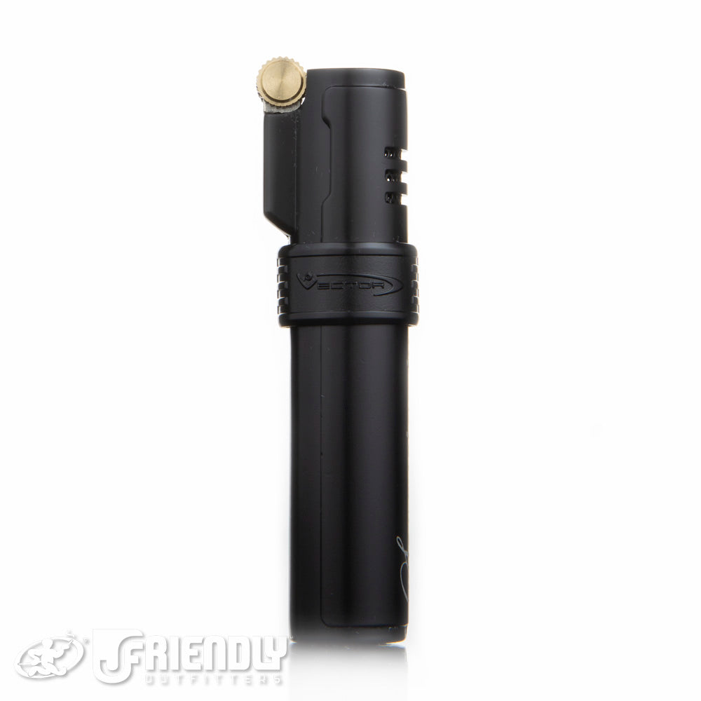 Sovereignty Glass/Vector Robusto Torch Lighter in Black