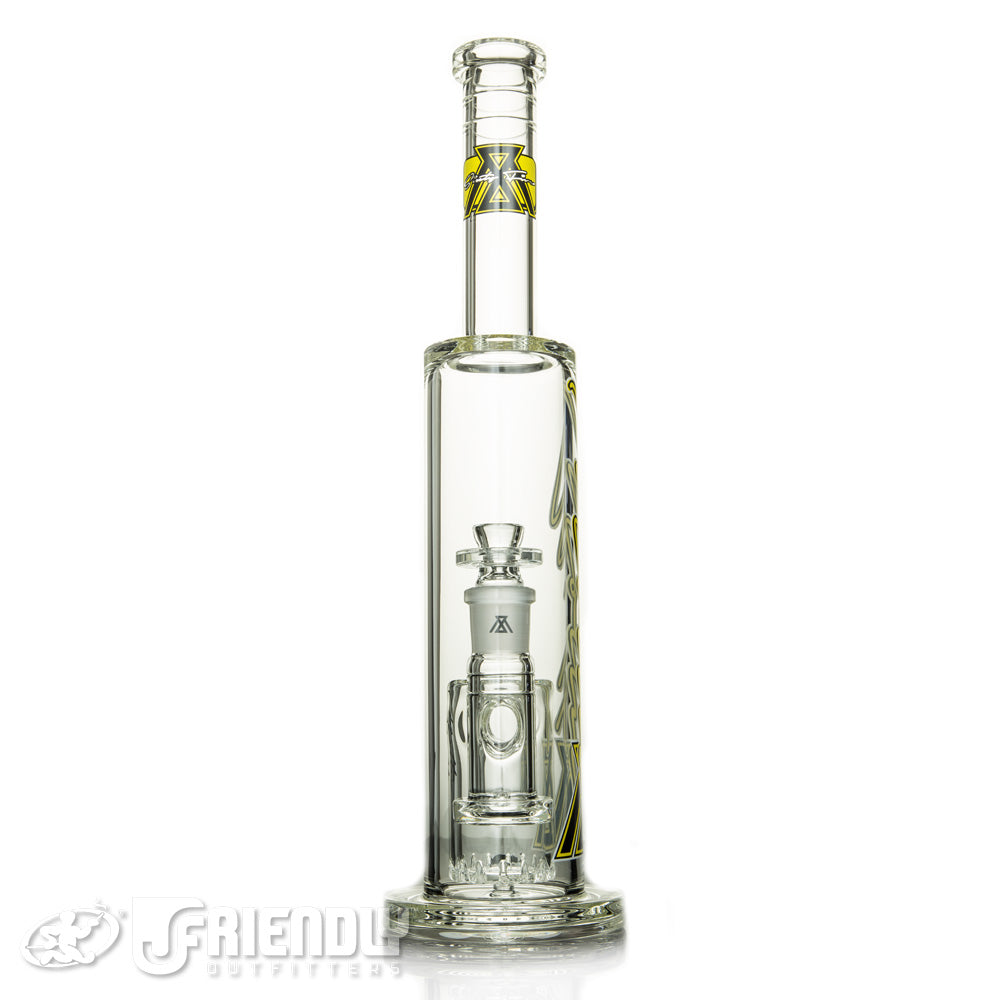 Moltn Glass 65 Tall Can Tube w/Yellow Label