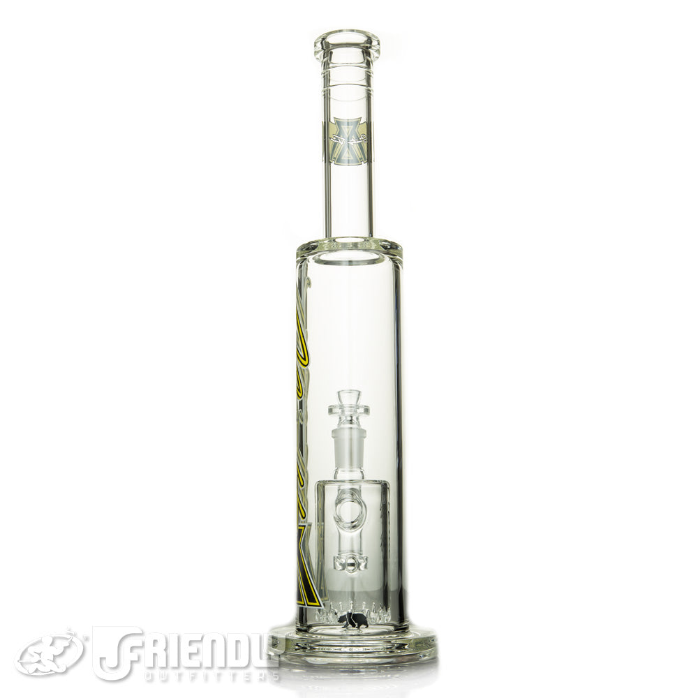 Moltn Glass 65 Tall Can Tube w/Yellow Label