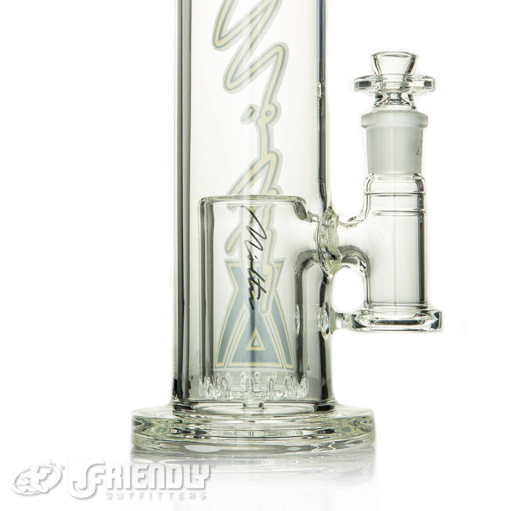 Moltn Glass 65 Tall Can Tube w/Yellow Label