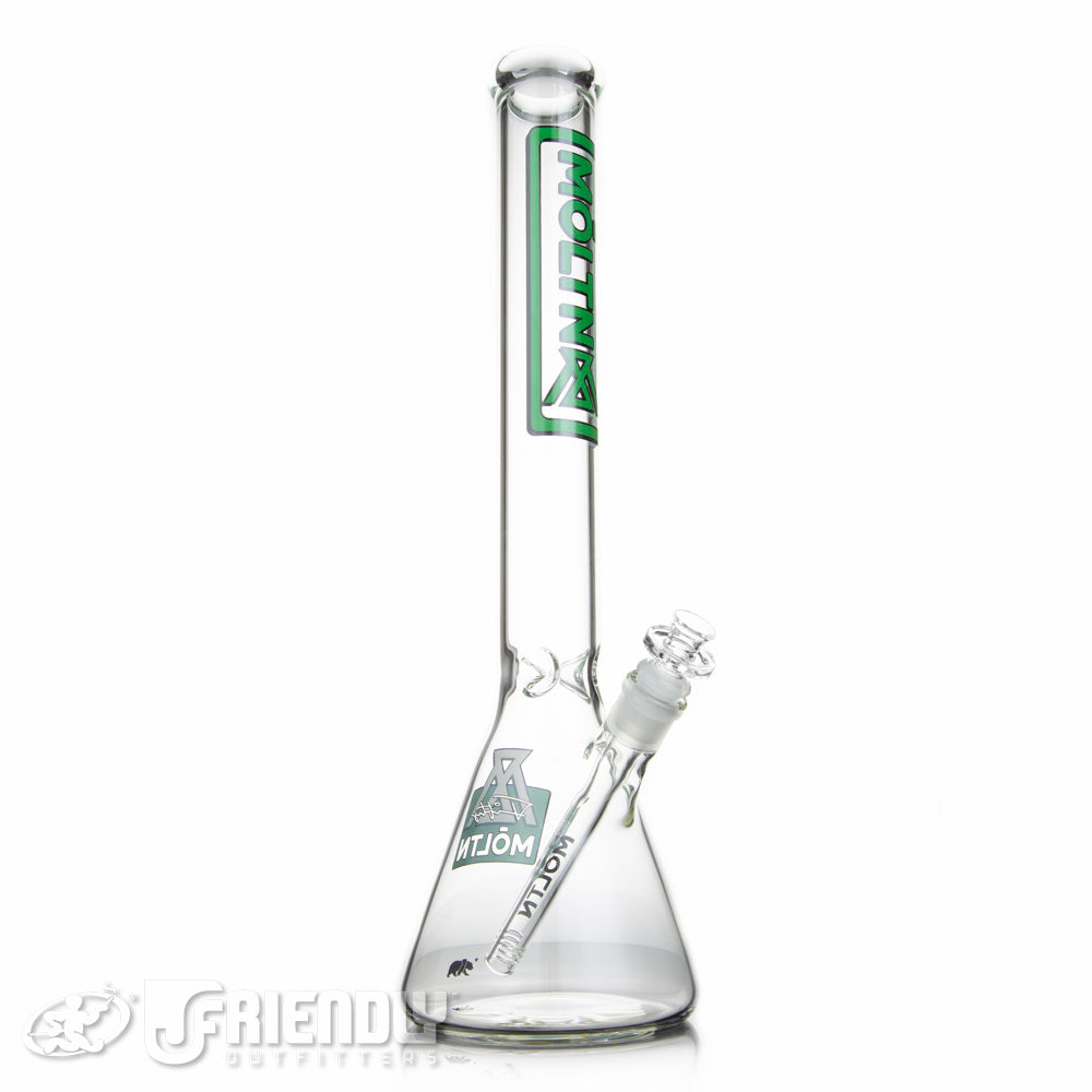 Moltn Glass 18" Beaker w/Green Label