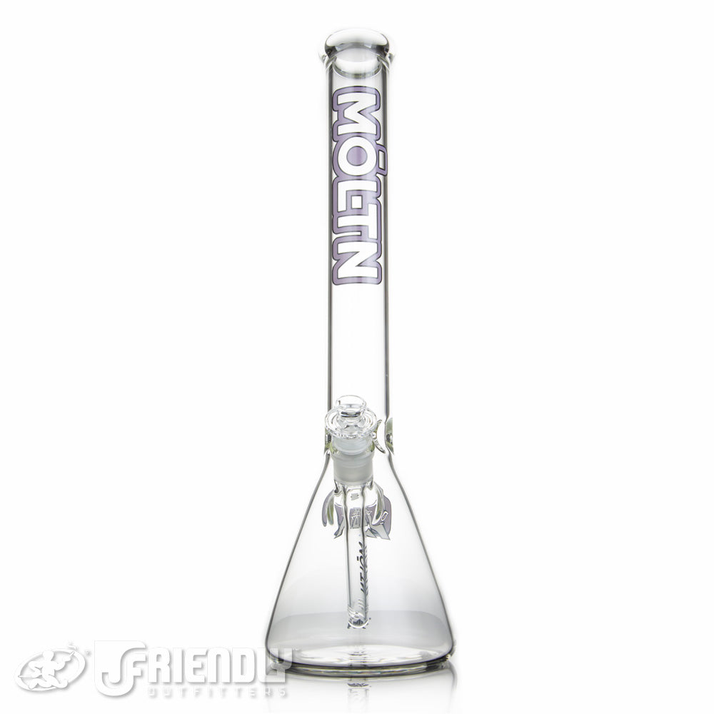 Moltn Glass 18" Beaker w/Purple Label