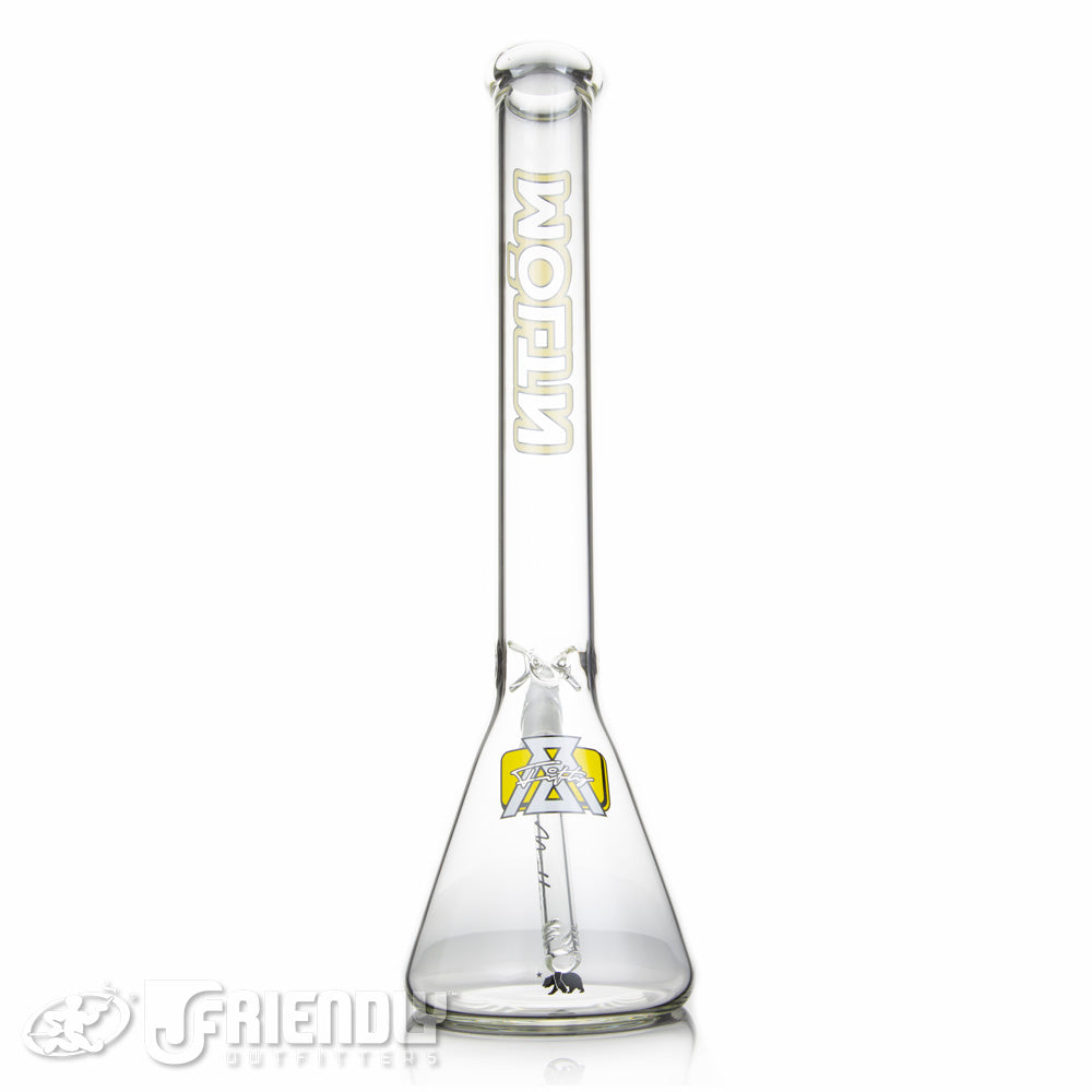 Moltn Glass 18" Beaker w/Yellow Label