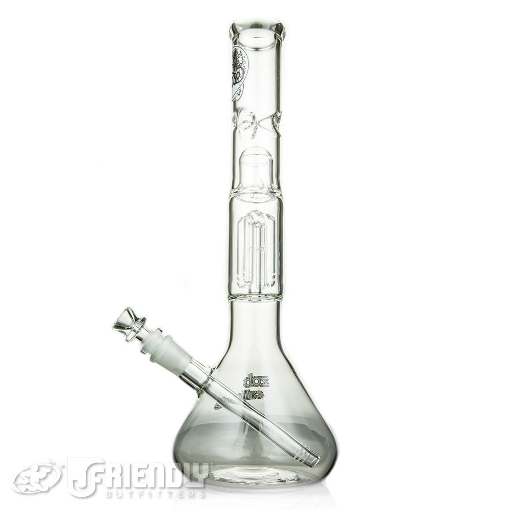 ZOB Glass 4 Arm Beaker w/Black and White Label