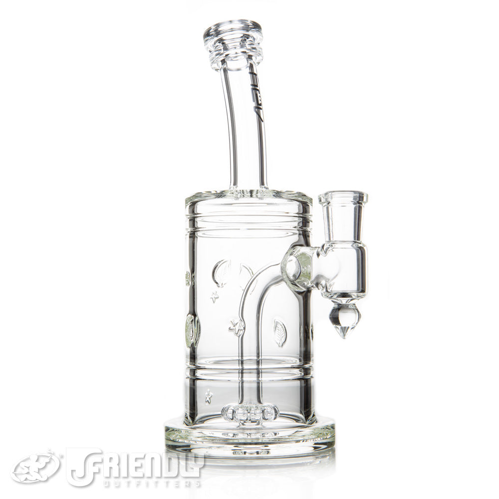 Nev Glass Clear Bubbler with Shower Head Perc