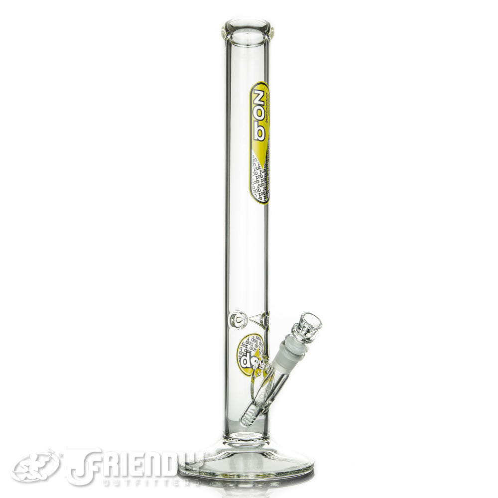 ZOB Glass 18" Straight Tube w/Yellow and Black Label