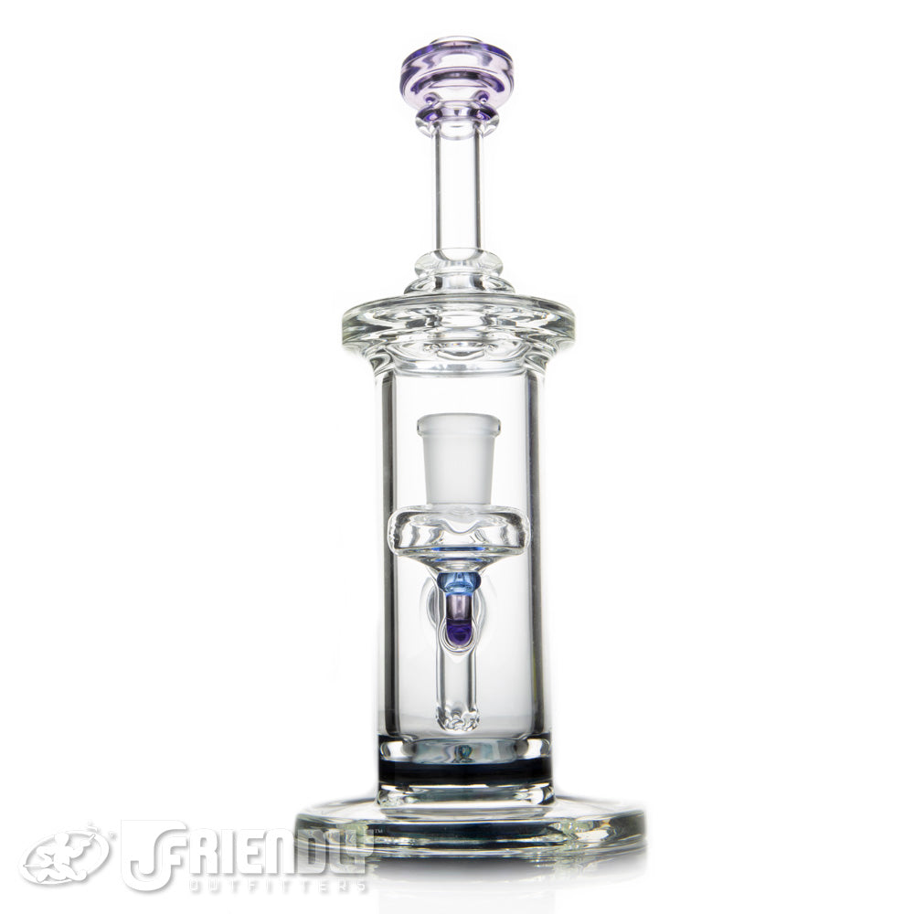 Frito Glass 14mm Purple Lipped Bubbler
