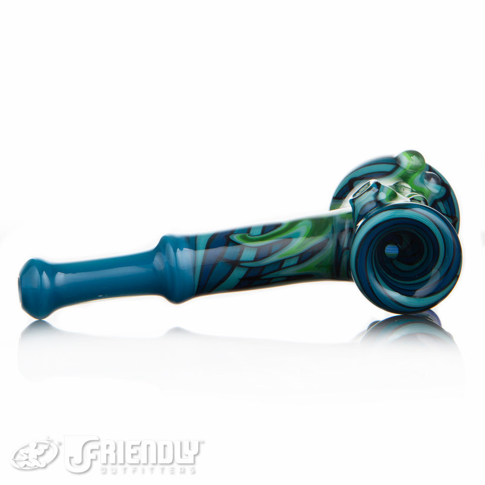 Fat Bottom Glass Green and Blue Double Layer Hammer