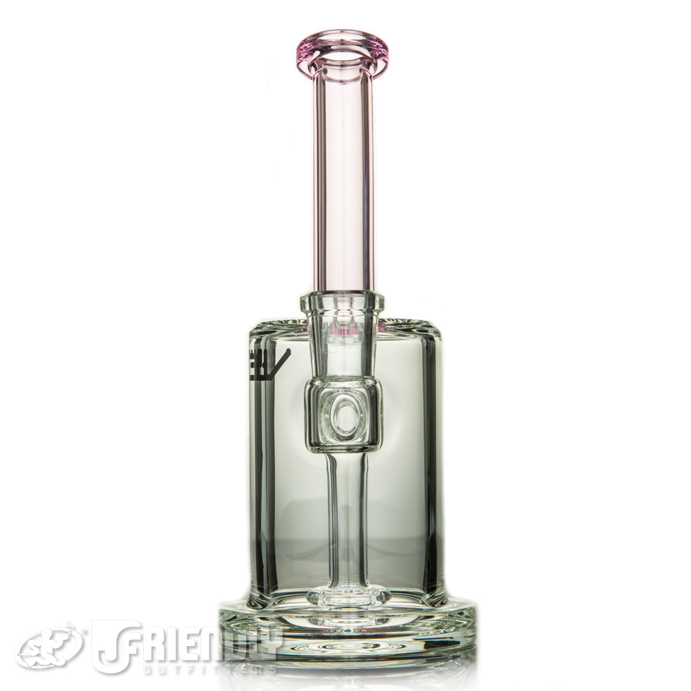 Nev Glass 14mm Bubbler w/Pink Accents
